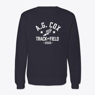 A.g. Cox Middle School Track and Field Crewneck Sweatshirt