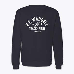 E E Waddell High School Track and Field Crewneck Sweatshirt