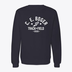 Charles E. Boger Elementary School Track and Field Crewneck Sweatshirt