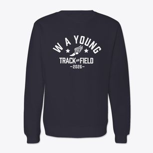 W A Young Elementary School Track and Field Crewneck Sweatshirt
