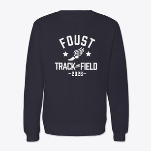Foust Elementary School Track and Field Crewneck Sweatshirt
