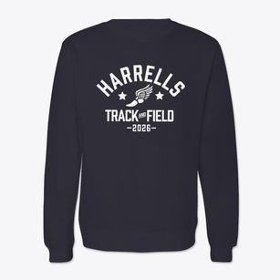 Harrells Christian Academy Track and Field Crewneck Sweatshirt
