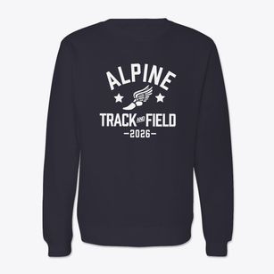 Alpine Elementary School Track and Field Crewneck Sweatshirt