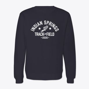 Indian Springs Elementary School Track and Field Crewneck Sweatshirt