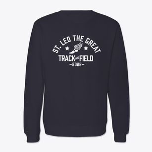 Saint Leo The Great School Track and Field Crewneck Sweatshirt