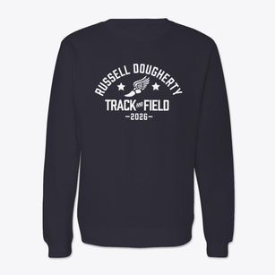 Russell Dougherty Elementary School Track and Field Crewneck Sweatshirt