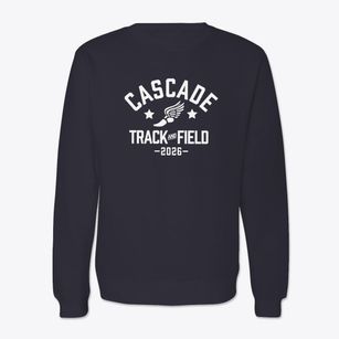 Cascade Union High School Track and Field Crewneck Sweatshirt