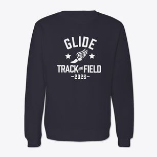 Glide Elementary School Track and Field Crewneck Sweatshirt
