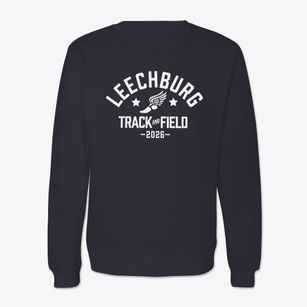 Leechburg Area Middle Senior High School Track and Field Crewneck Sweatshirt