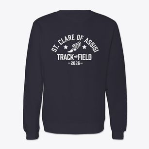 Saint Clare Of Assisi School Track and Field Crewneck Sweatshirt