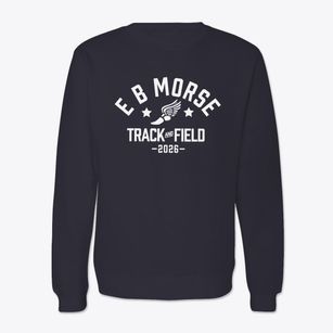 E B Morse Elementary School Track and Field Crewneck Sweatshirt