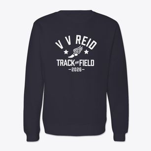 V V Reid Elementary School Track and Field Crewneck Sweatshirt
