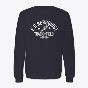 E B Bergquist Elementary School Track and Field Crewneck Sweatshirt