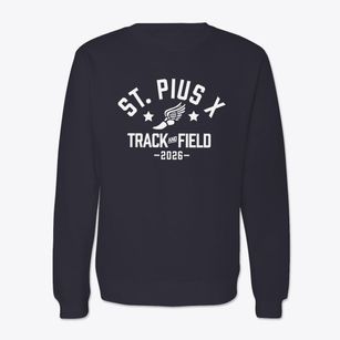 Saint Pius X Elementary School Track and Field Crewneck Sweatshirt