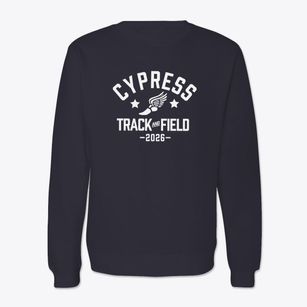 Cypress Middle School Track and Field Crewneck Sweatshirt