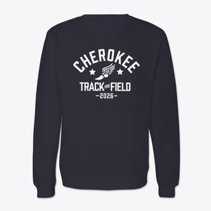 Cherokee Middle School Track and Field Crewneck Sweatshirt
