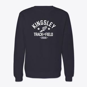 Kingsley Elementary School Track and Field Crewneck Sweatshirt