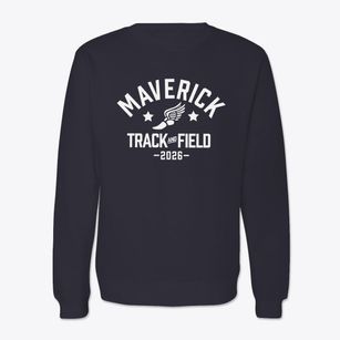 Maverick Elementary School Track and Field Crewneck Sweatshirt