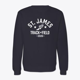 Saint James Episcopal Montessori School Track and Field Crewneck Sweatshirt