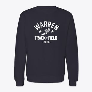 Warren Junior High School Track and Field Crewneck Sweatshirt