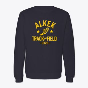 Alkek Elementary School Track and Field Crewneck Sweatshirt