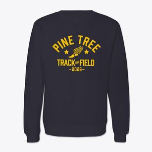 Pine Tree Primary School Track and Field Crewneck Sweatshirt