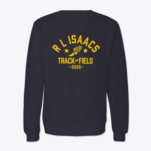 R L Isaacs Elementary School Track and Field Crewneck Sweatshirt
