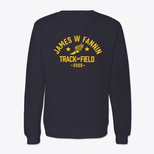 James W Fannin Middle School Track and Field Crewneck Sweatshirt