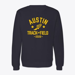 Austin Montessori School Track and Field Crewneck Sweatshirt
