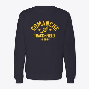 Comanche Elementary School Track and Field Crewneck Sweatshirt