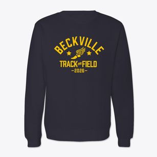 Beckville High School Track and Field Crewneck Sweatshirt