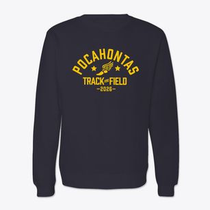 Pocahontas Middle School Track and Field Crewneck Sweatshirt