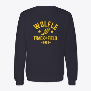Wolfle Elementary School Track and Field Crewneck Sweatshirt