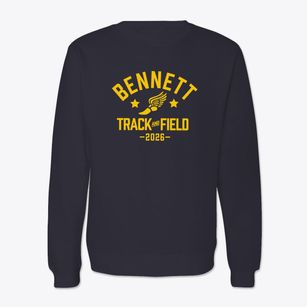 Bennett Elementary School Track and Field Crewneck Sweatshirt