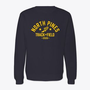 North Pines Middle School Track and Field Crewneck Sweatshirt
