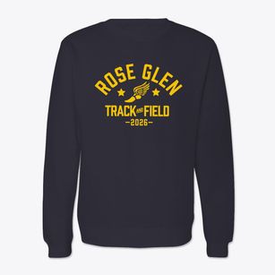 Rose Glen Elementary School Track and Field Crewneck Sweatshirt