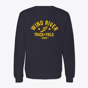 Wind River Middle And High School Track and Field Crewneck Sweatshirt