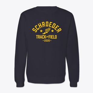 Schroeder Elementary School Track and Field Crewneck Sweatshirt