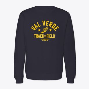 Val Verde Continuation High School Track and Field Crewneck Sweatshirt
