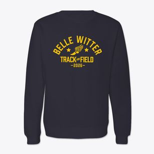 Belle Witter Elementary School Track and Field Crewneck Sweatshirt