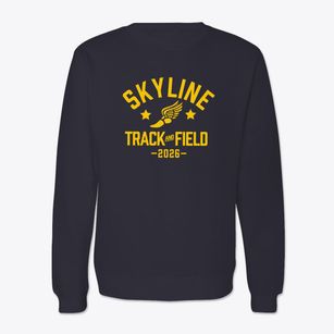 Skyline Prep High School Track and Field Crewneck Sweatshirt