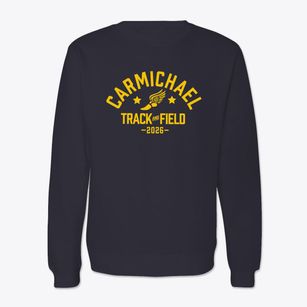Carmichael Elementary School Track and Field Crewneck Sweatshirt