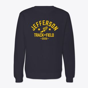 Jefferson Middle School Track and Field Crewneck Sweatshirt