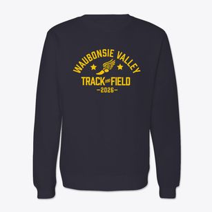 Waubonsie Valley High School Track and Field Crewneck Sweatshirt