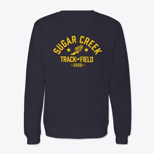 Sugar Creek Elementary School Track and Field Crewneck Sweatshirt