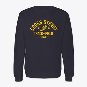 Cross Street Christian School Track and Field Crewneck Sweatshirt