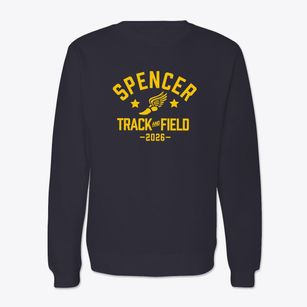 Spencer Middle School Track and Field Crewneck Sweatshirt