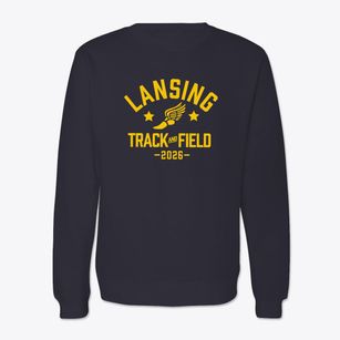Lansing Middle School Track and Field Crewneck Sweatshirt