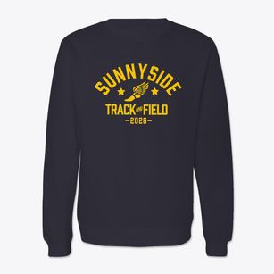 Sunnyside Elementary School Track and Field Crewneck Sweatshirt