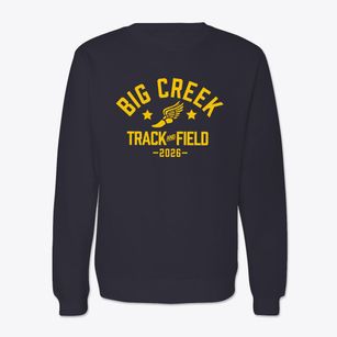 Big Creek Elementary School Track and Field Crewneck Sweatshirt